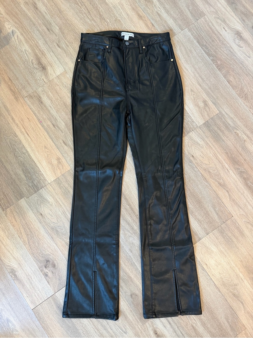 Faux leather pants